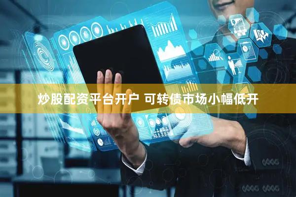 炒股配资平台开户 可转债市场小幅低开